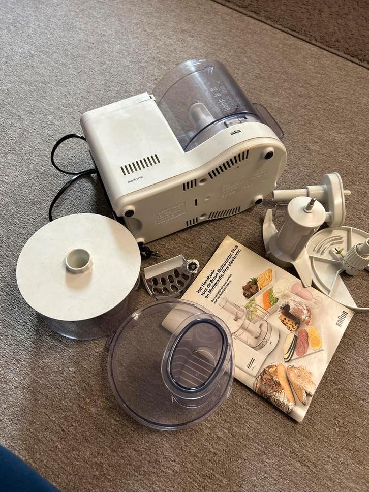 Braun Multipractic Plus Keukenmachine met bookje, Witgoed en Apparatuur, Keukenmixers, Gebruikt, 1 tot 2 liter, 1 snelheid, Vaatwasserbestendig