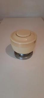 Vintage plafondlamp jaren 40, Ophalen, Gebruikt, Glas, Charleston