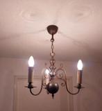 Oud Hollandse Kroonluchter 3 armen Bolkroonluchter, Huis en Inrichting, Lampen | Kroonluchters, Ophalen of Verzenden, Gebruikt