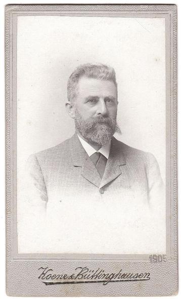 CDV Man Baard - Foto Koene & Buttinghausen Amsterdam Batavia beschikbaar voor biedingen