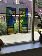 2 schiterende glas in lood raamhangers, Antiek en Kunst, Ophalen of Verzenden