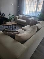 Beige 3 zits + loveseat, Huis en Inrichting, Ophalen, Gebruikt, Stof