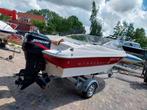 Speedboot Starcraft 1701 75pk Mercury en Riba trailer, Watersport en Boten, Ophalen, Binnenboordmotor, 70 tot 120 pk, Zo goed als nieuw