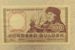 Bankbiljet 100 gulden 1953 Erasmus cat. PL102.b / 121-1, Postzegels en Munten, Bankbiljetten | Nederland, Verzenden, 100 gulden