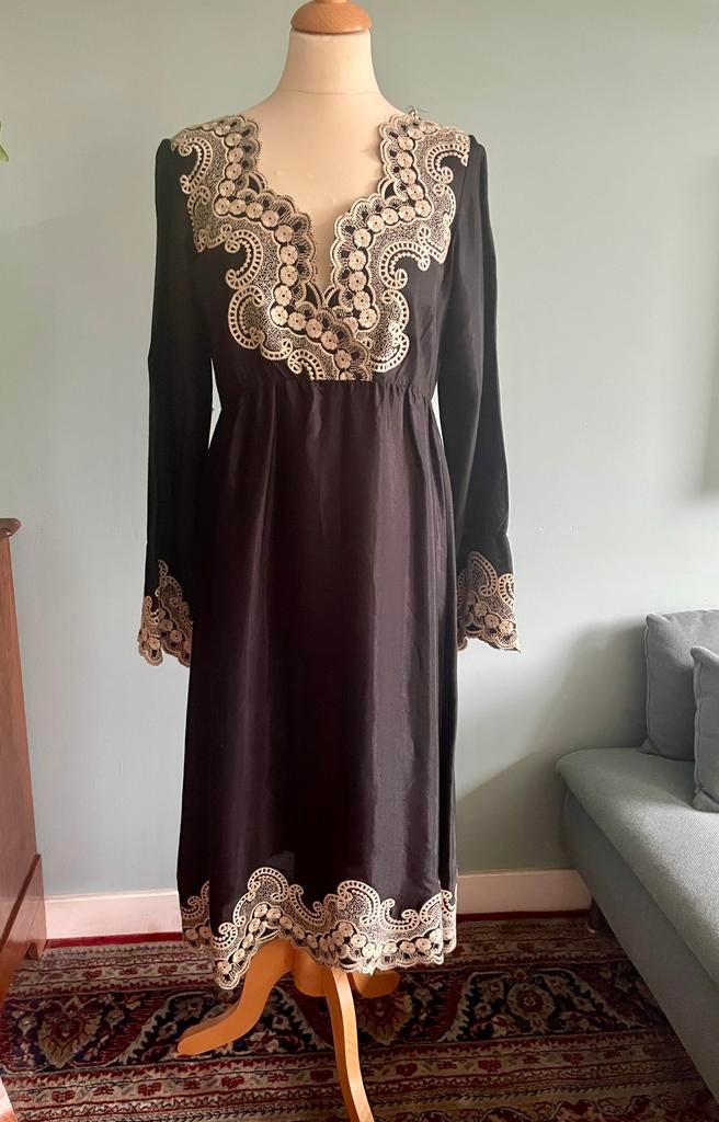 Prachtige designer jurk Daybirger et Mikkelsen, Maat 38/40 (M), Daybirger et mikkelsen, Zwart, Ophalen of Verzenden