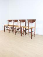 vintage stoelen Peter Hvidt Orla Molgaard Soborg, Ophalen, Gebruikt, Bruin, Vintage