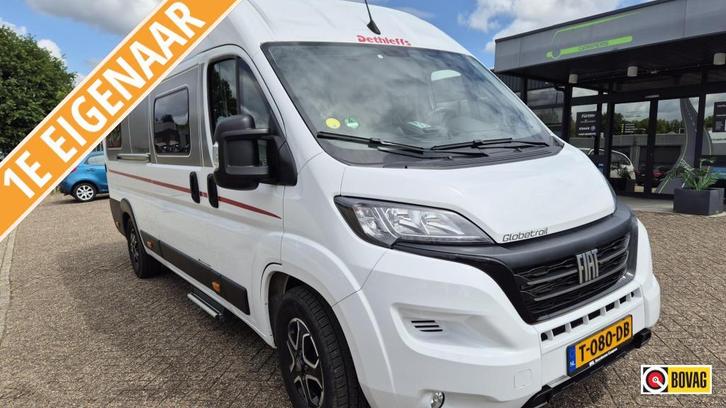 Dethleffs 640 Globetrail automaat 2x zonnepaneel bearlock, Caravans en Kamperen, Campers, Particulier, tot en met 2, Dethleffs