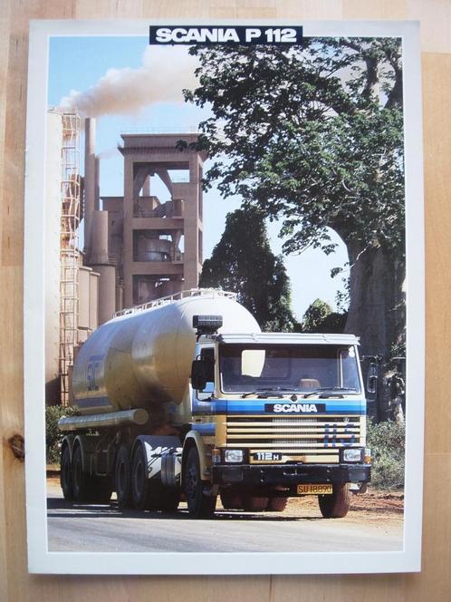 Scania P 112 Brochure 1986 – P112, Boeken, Auto's | Folders en Tijdschriften, Zo goed als nieuw, Overige merken, Ophalen