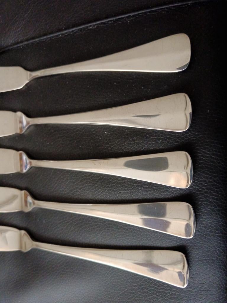 GERO Zilvium 90 Haags Lofje 4 x vismes, Antiek en Kunst, Ophalen of Verzenden