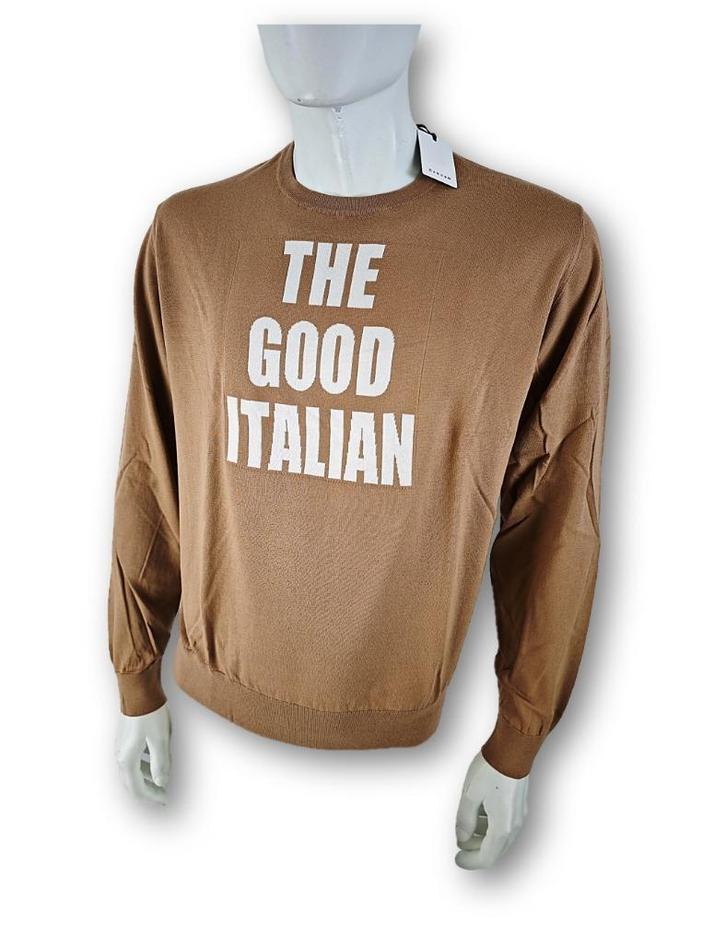 Caruso Trui, Kleding | Heren, Truien en Vesten, Nieuw, Maat 48/50 (M), Bruin, Ophalen of Verzenden