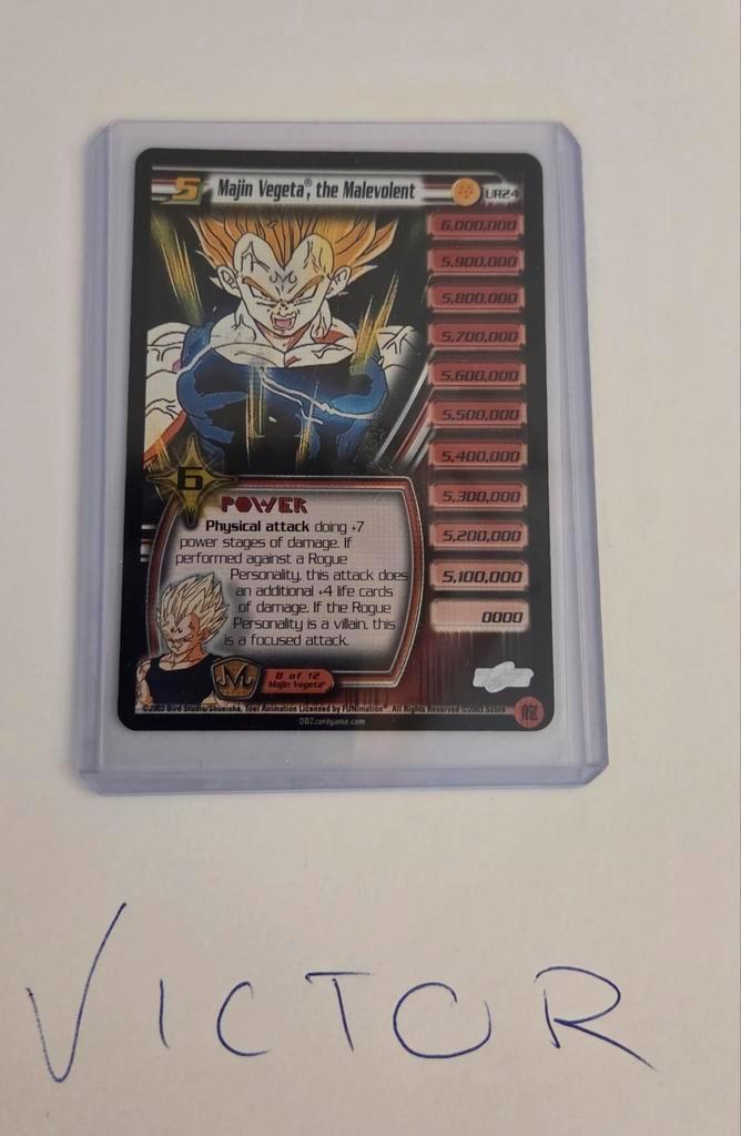 Dragon ball Z Majin Vegeta, the Malevolent UR124 GKI, Hobby en Vrije tijd, Verzamelkaartspellen | Overige, Nieuw, Losse kaart