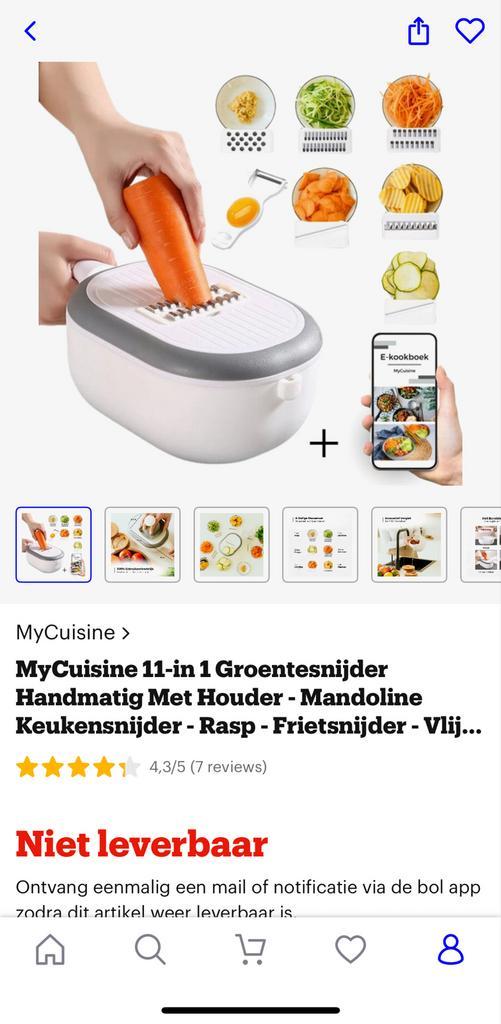 MyCuisine 11-in-1 mandoline, Huis en Inrichting, Keuken | Keukenbenodigdheden, Nieuw, Ophalen of Verzenden