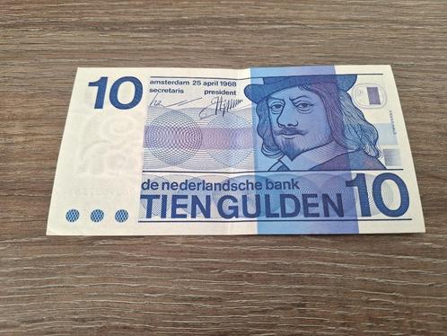 Zeldzaam replacement biljet 10 gulden Hals, 1968, Postzegels en Munten, Bankbiljetten | Nederland, 10 gulden, Ophalen of Verzenden