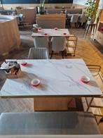 Tafel voor 4 personen 120 x 80, inclusief 4 hotpot pannen, Ophalen, 100 tot 150 cm, Zo goed als nieuw, 150 tot 200 cm