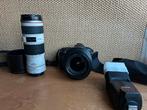 Canon EF 70-200 + extender EF 17-40, 50D en flitser, Telelens, Zo goed als nieuw, Ophalen
