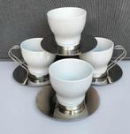 Espressokopjes met schoteltjes, Antiek en Kunst, Ophalen of Verzenden