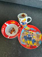Brandweerman fireman Sam 3-delig servies, Ophalen, Zo goed als nieuw, Overige stijlen, Aardewerk
