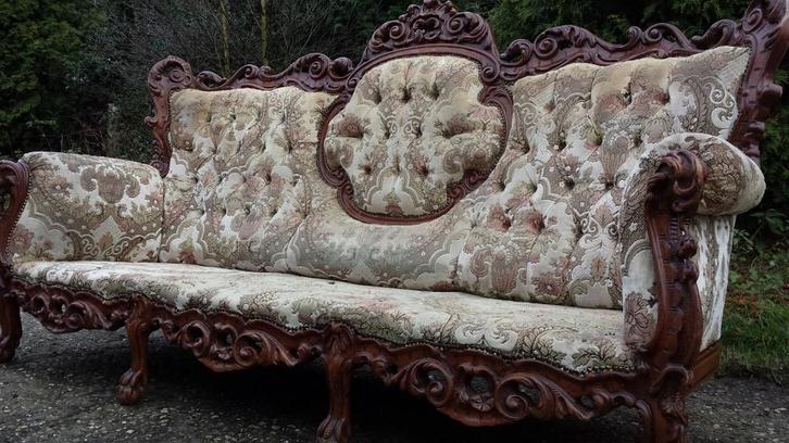 Barok bankstel, Antiek en Kunst, Antiek | Meubels | Stoelen en Banken, Ophalen