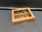Pickwick theedoos 6 vaks, bamboe, Ophalen of Verzenden, Gebruikt