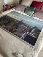 Groot schilderij New York 140 x 100, Huis en Inrichting, Ophalen, 125 cm of meer, Zo goed als nieuw, Schilderij