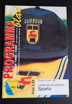 Cambuur - Sparta 1998/1999, Ophalen of Verzenden, Zo goed als nieuw, Overige binnenlandse clubs, Boek of Tijdschrift