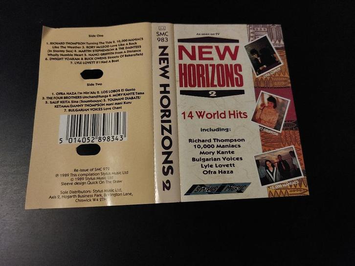 NEW HORIZONS 2 (CASSETTEBANDJE), Cd's en Dvd's, Cassettebandjes, Zo goed als nieuw, Origineel, Verzamelalbums, 1 bandje, Ophalen of Verzenden