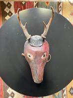Antiek beschilderd masker hert uit Guatemala, Antiek en Kunst, Ophalen of Verzenden