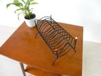retro vintage lp rek kast platenkast jaren 70 metaal Vinyl, Gebruikt, ., Ophalen of Verzenden, .