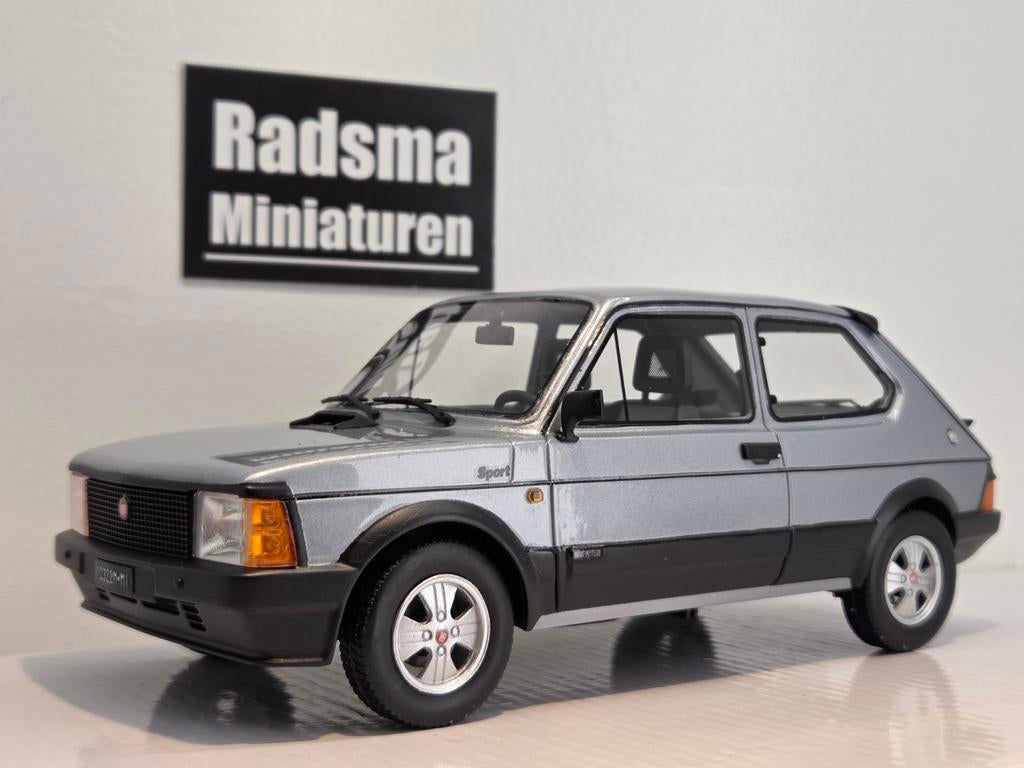 Fiat 127 Sport - serie 3 1982 silver - 1:18 MITICA resin, Hobby en Vrije tijd, Modelauto's | 1:18, Overige merken, Auto, Nieuw