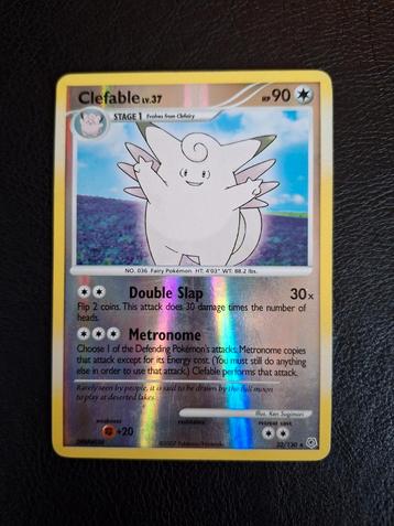 Clefable lv37 22/130 diamond pearl base reverse holo  beschikbaar voor biedingen