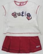 *SALE* 2-delige Minoti set wit/rood maat 68/74 *NieuW* *1a, Kinderen en Baby's, Babykleding | Maat 68, Meisje, Nieuw, Ophalen of Verzenden