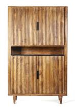 Kabinetkast Carter Mangohout Marmer 172 x 105cm, Huis en Inrichting, Nieuw, Met deur(en), 100 tot 150 cm, Ophalen of Verzenden