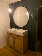 Retro Vintage Badkamermeubel met Waskommen & Kranen, Huis en Inrichting, Badkamer | Badkamermeubels, Ophalen, Gebruikt, 100 tot 150 cm