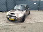 Mini 1.6 16V ONE 2004 Bruin leer airco Remus s uitgevoerd, Auto's, Voorwielaandrijving, 15 km/l, Zwart, 4 cilinders