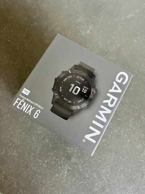 Garmin Fenix 6 pro, Sieraden, Tassen en Uiterlijk, Sporthorloges, Gebruikt, Android, Zwart, Afstand, Calorieverbanding, Conditie