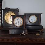 3 mooie schouw / pendule klokken, Antiek en Kunst, Antiek | Klokken, Ophalen