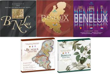 5 verschillende BeNeLux Jaarsets 2003, 2004, 2006, 2021&2022 beschikbaar voor biedingen