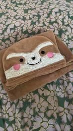 Etos kinder knuffeldeken handdoek plaid dieren beestje bruin, Ophalen of Verzenden, Nieuw, Etos, Jongen of Meisje