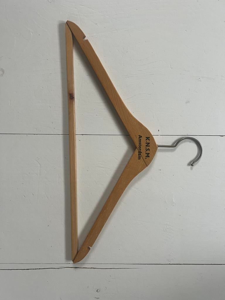 Kledinghanger K.N.S.M. brocante antiek, Ophalen of Verzenden, Zo goed als nieuw, Hout