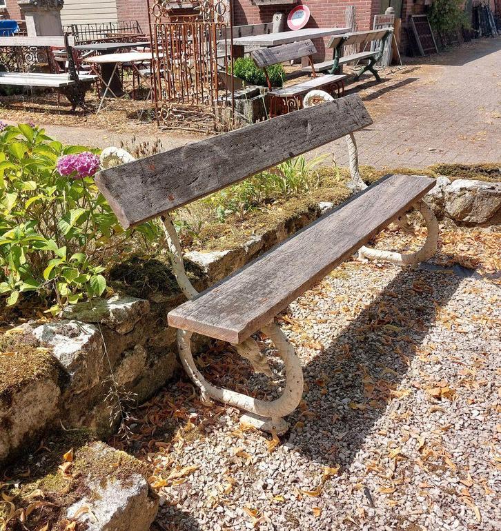 Aparte oude tuinbank, Antiek en Kunst, Curiosa en Brocante, Ophalen