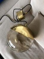 H&M plafondlamp metaal/glas goud, Huis en Inrichting, Lampen | Spots, Glas, Zo goed als nieuw, Ophalen