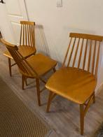 3 Vintage Ikea Tellus Stoelen, Jaren 60, Huis en Inrichting, Ophalen, Gebruikt, Bruin, Vier