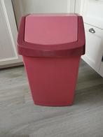 Rood roze curver vuilnisbak, groot model kan ook als wasmand, 40 liter of meer, Ophalen of Verzenden, Kunststof, Minder dan 50 cm