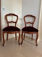 2 biedermeier stoelen, mahonie, Ophalen