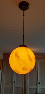 Marmer lampen, 4 stuks, 2 hanglampen en 2 staande, Ophalen of Verzenden, Minder dan 50 cm