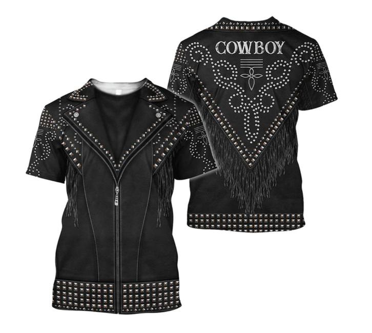 Heren western t-shirt 2 / cowboy zwart linedance t shirt, Kleding | Heren, T-shirts, Nieuw, Zwart, Verzenden