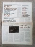 Amnesty International krant Wordt Vervolgd (oktober 1975), Verzamelen, Krant, 1960 tot 1980, Ophalen of Verzenden