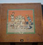 Antieke blokken doos u  van mijn moeder [82jr] 1945/ 1950, Antiek en Kunst, Antiek | Speelgoed, Ophalen