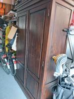 Koloniale teak houten kast, met planken., Ophalen