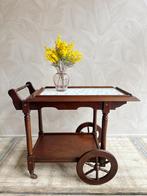 Vintage serveerwagen / theewagen / trolley met tegeltjes, Ophalen, -, -, Zo goed als nieuw